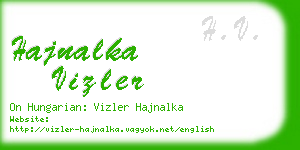 hajnalka vizler business card